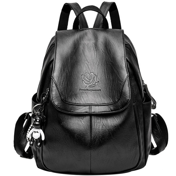 Γυναικείο δερμάτινο σακίδιο πλάτης - σε πολλά χρώματα