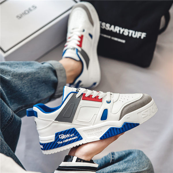 Modernas eko ādas kedas ar plakanu zoli un šņorēm