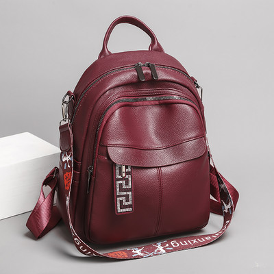 Γυναικείο σακίδιο πλάτης casual με πολλές θήκες - τρία χρώματα