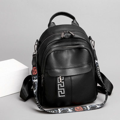 Γυναικείο σακίδιο πλάτης casual με πολλές θήκες - τρία χρώματα