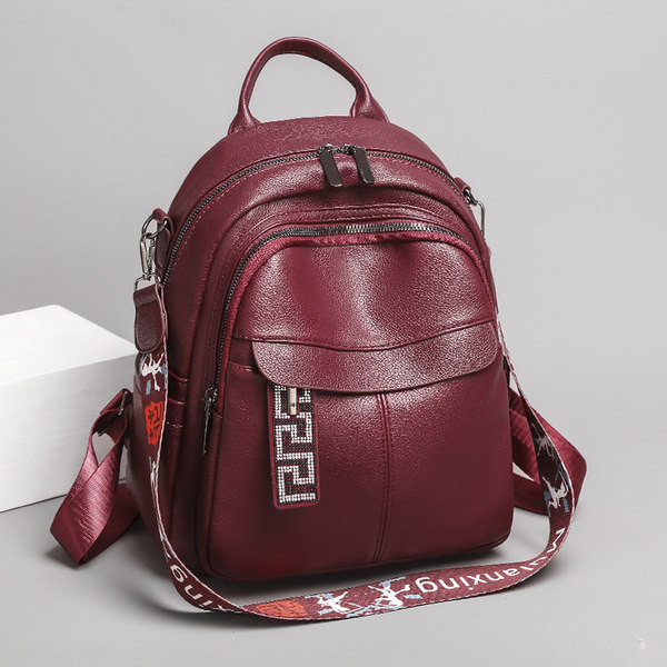 Γυναικείο σακίδιο πλάτης casual με πολλές θήκες - τρία χρώματα