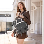 Lezser, több zsebes női hátizsák