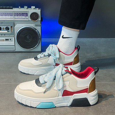 Jauna modeļa eko ādas kedas vīriešiem ar šņorēm