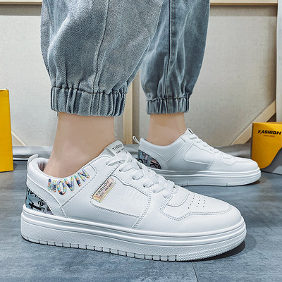 Jauna modeļa eko ādas kedas vīriešiem ar šņorēm