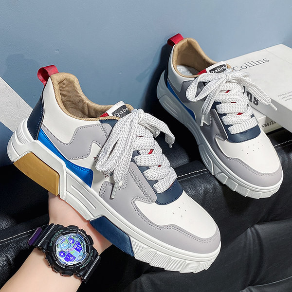 Jauna modeļa eko ādas kedas vīriešiem ar šņorēm