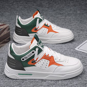 Muške visoke tenisice od eko kože sa vezicama sportski model