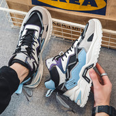 Ανδρικά sneakers ψηλά με τραχιά σόλα