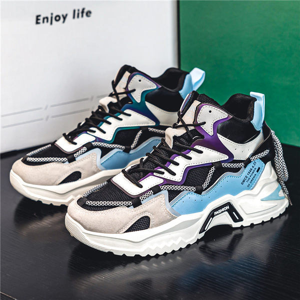 Ανδρικά sneakers ψηλά με τραχιά σόλα