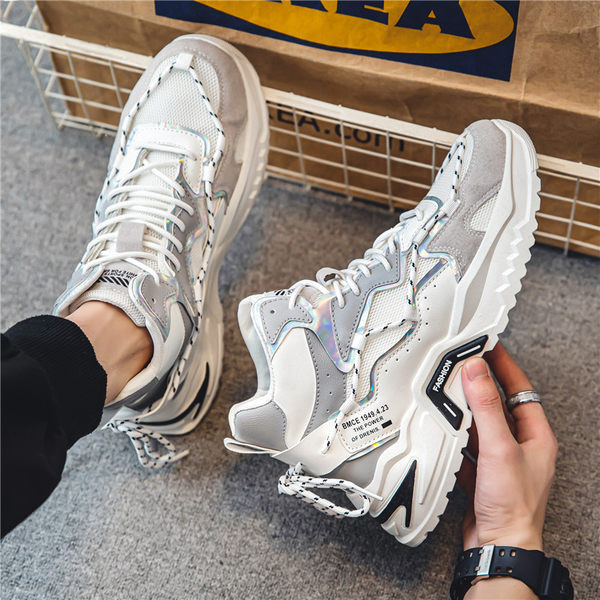 Ανδρικά sneakers ψηλά με τραχιά σόλα