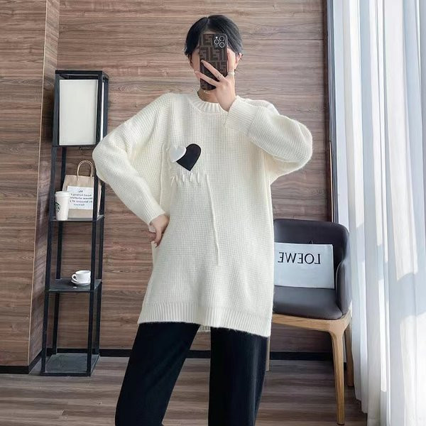 Sieviešu adīts grūtnieču džemperis