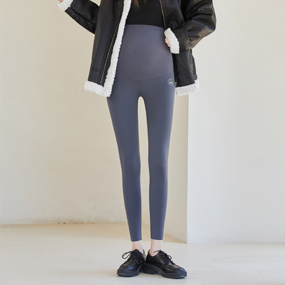 Γυναικείο κολάν εγκυμοσύνης με ψηλόμεσο fleece