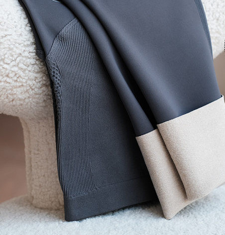 Γυναικείο κολάν εγκυμοσύνης με ψηλόμεσο fleece