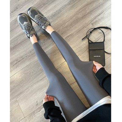 Casual γυναικεία κολάν για εγκύους - μαύρο και γκρι χρώμα