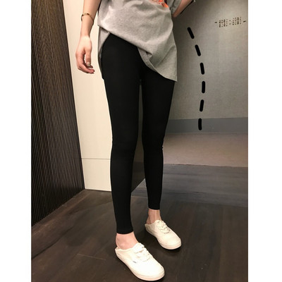 Jauns sieviešu legingu modelis grūtniecēm - melnā un pelēkā krāsā