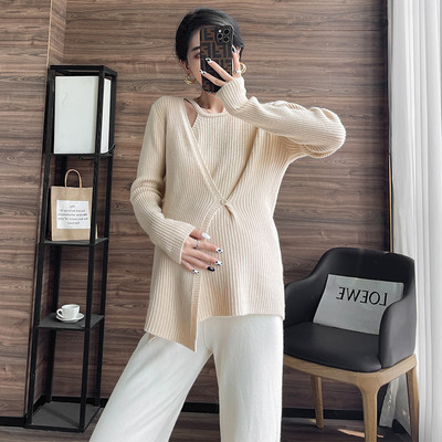 Γυναικείο πουλόβερ με κουμπιά σε δύο χρώματα