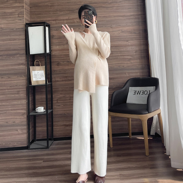 Γυναικείο πουλόβερ με κουμπιά σε δύο χρώματα