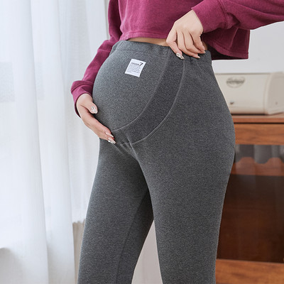 Alkalmi női leggings terhes nők számára - fekete és szürke színben