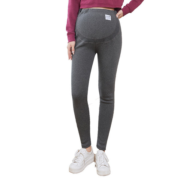 Alkalmi női leggings terhes nők számára - fekete és szürke színben