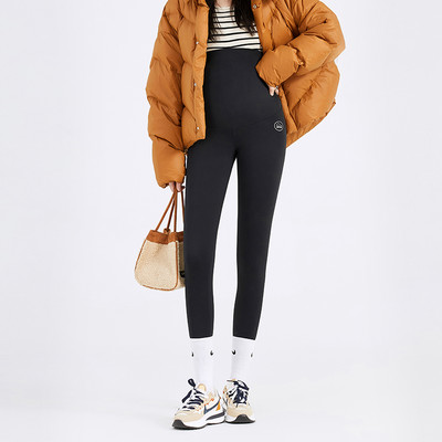 Grūtnieču legingi ar augstu jostasvietu no flīsa