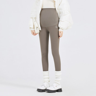 Grūtnieču legingi ar augstu jostasvietu no flīsa