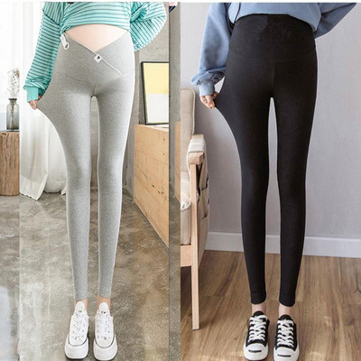 Ψηλόμεσο μονόχρωμο κολάν εγκυμοσύνης φλις