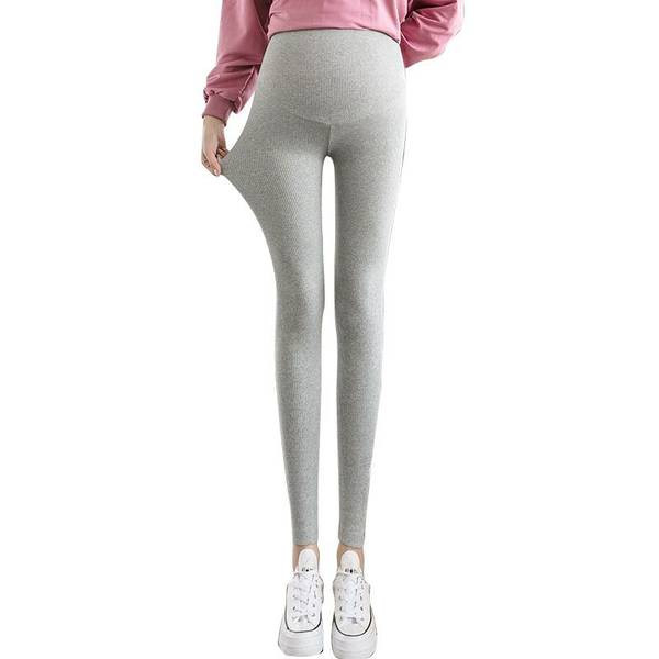 Ψηλόμεσο μονόχρωμο κολάν εγκυμοσύνης φλις