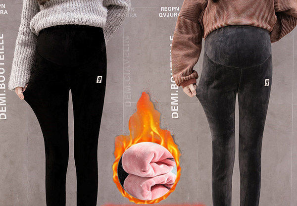 Rudens ziemas sieviešu maternitātes legingi ar augstu vidukli