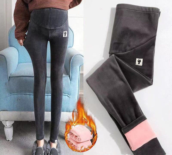 Rudens ziemas sieviešu maternitātes legingi ar augstu vidukli