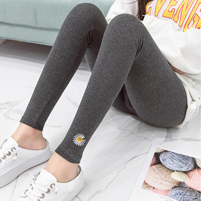 Elastīgie grūtnieču legingi ar apdruku ar augstu vidukli