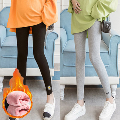 Elastīgie grūtnieču legingi ar apdruku ar augstu vidukli