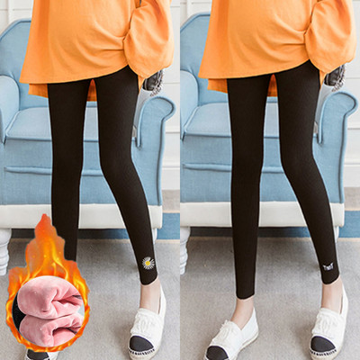 Elastīgie grūtnieču legingi ar apdruku ar augstu vidukli