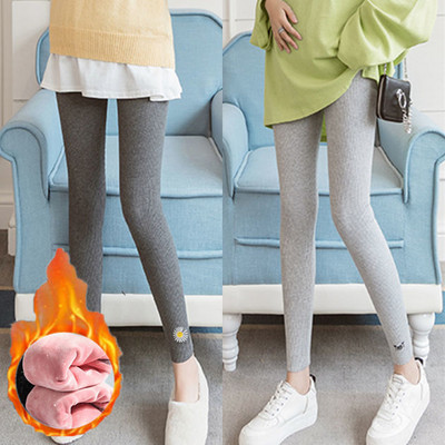 Elastīgie grūtnieču legingi ar apdruku ar augstu vidukli