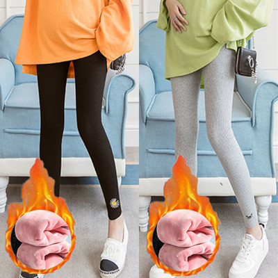 Elastīgie grūtnieču legingi ar apdruku ar augstu vidukli