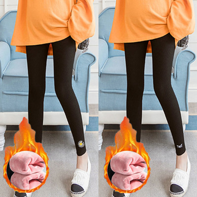 Elastīgie grūtnieču legingi ar apdruku ar augstu vidukli