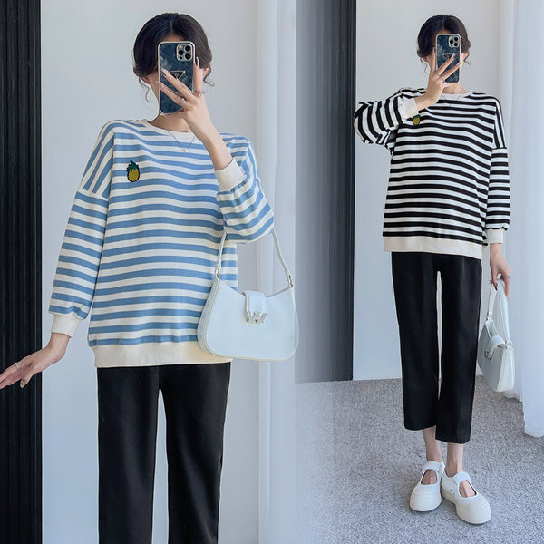 Γυναικείο εμπριμέ πουλόβερ εγκυμοσύνης