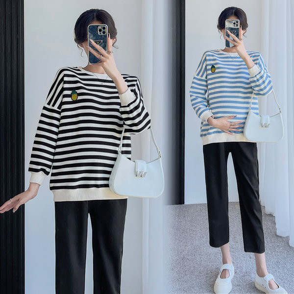 Γυναικείο εμπριμέ πουλόβερ εγκυμοσύνης