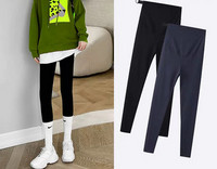 Ikdienas legingi grūtniecēm - melnā un pelēkā krāsā