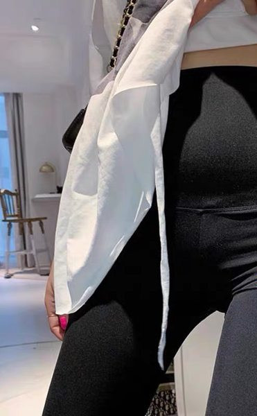 Ikdienas legingi grūtniecēm - melnā un pelēkā krāsā