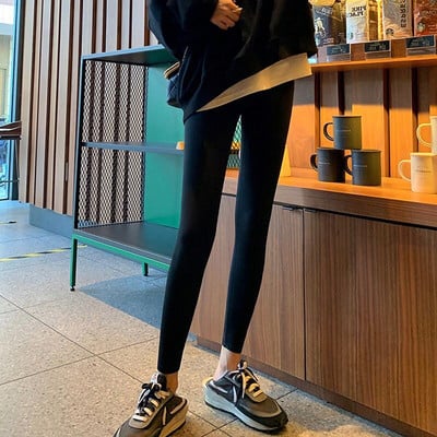 Ikdienas grūtnieču flīsa legingi ar augstu vidukli