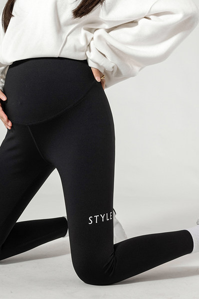 Jauna modeļa sieviešu elastīgie legingi ar augstu jostasvietu grūtniecēm