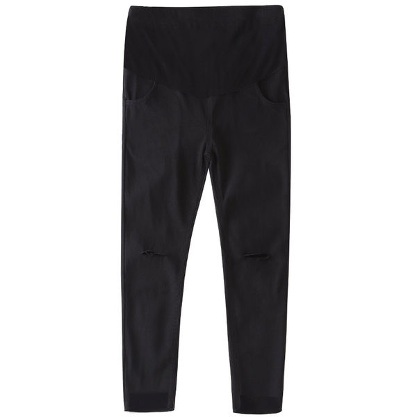 Női leggings kismamáknak szakadt motívummal