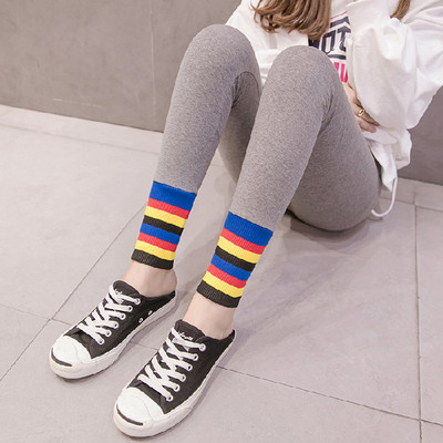 Ψηλόμεσο ελαστικό κολάν σε δύο χρώματα για εγκύους