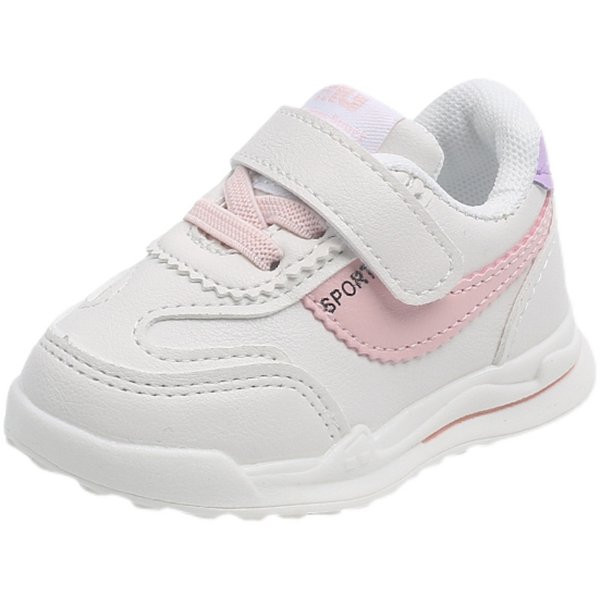 Αθλητικά παιδικά αθλητικά παπούτσια με velcro μπαλώματα και επιγραφή