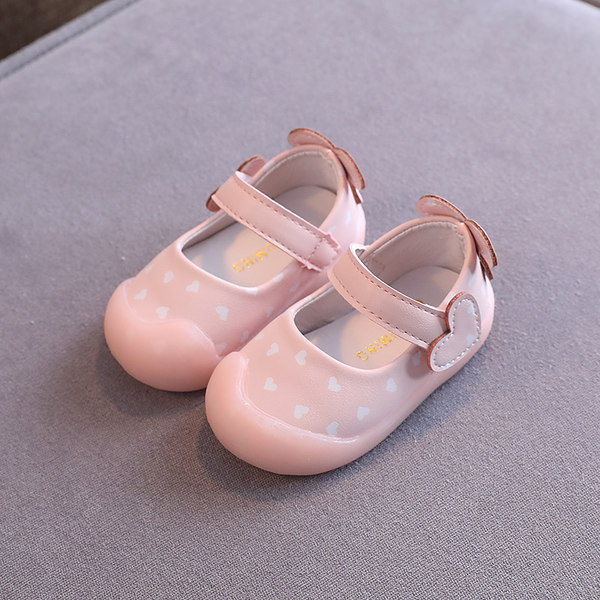 Modes bērnu ādas apavi ar lentīti - meitenēm
