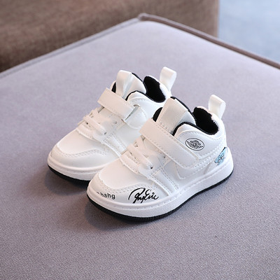 Παιδικά έκο δερμάτινα sneakers με velcro για κορίτσια και αγόρια