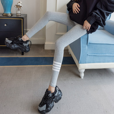 Legingi grūtniecēm ar ikdienišķu rakstu ar augstu vidukli