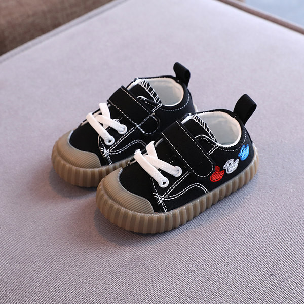 Tekstila apavi zēniem un meitenēm ar šņorēm un izšuvumiem