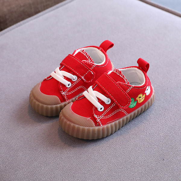 Tekstila apavi zēniem un meitenēm ar šņorēm un izšuvumiem