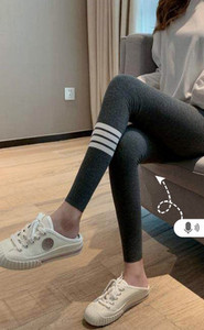 Alkalmi női leggings fekete és szürke színben