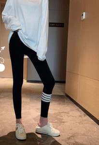 Alkalmi női leggings fekete és szürke színben